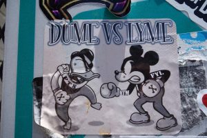The Fight - DUME VS LYME (Donald vs Mickey) - Sticker in San Francisco